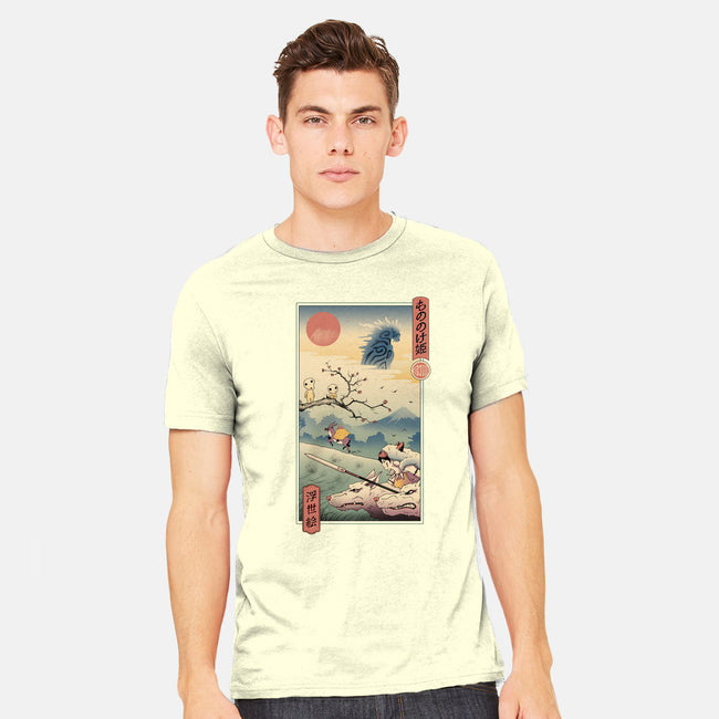 Wolf Princess Ukiyo-E-mens heavyweight tee-vp021