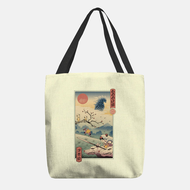 Wolf Princess Ukiyo-E-none basic tote-vp021