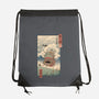 Moving Castle Ukiyo-E-none drawstring bag-vp021