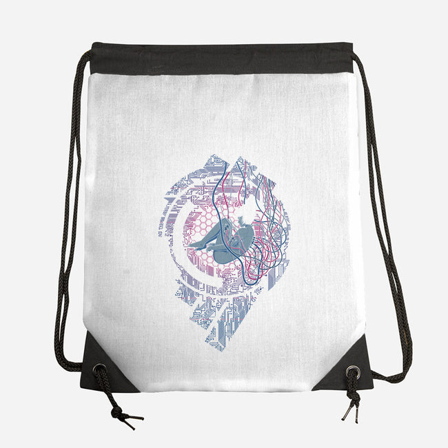 Wired Existence-none drawstring bag-pigboom