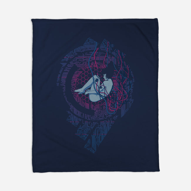 Wired Existence-none fleece blanket-pigboom