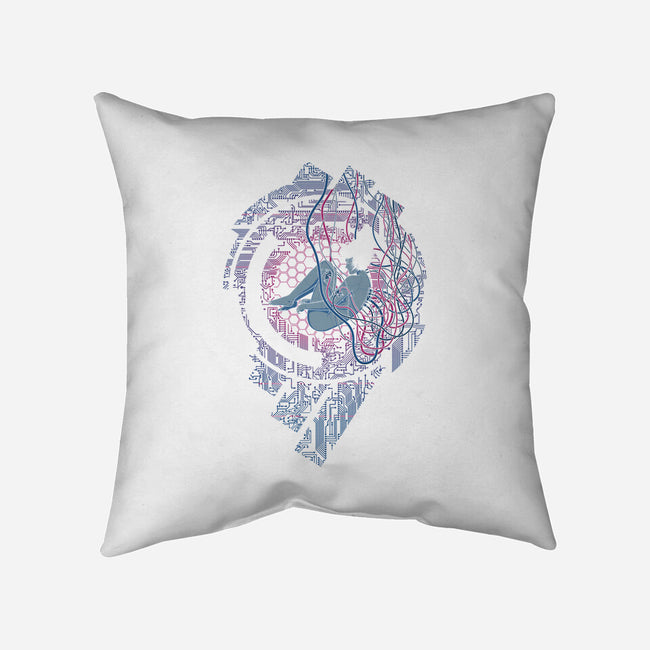 Wired Existence-none non-removable cover w insert throw pillow-pigboom