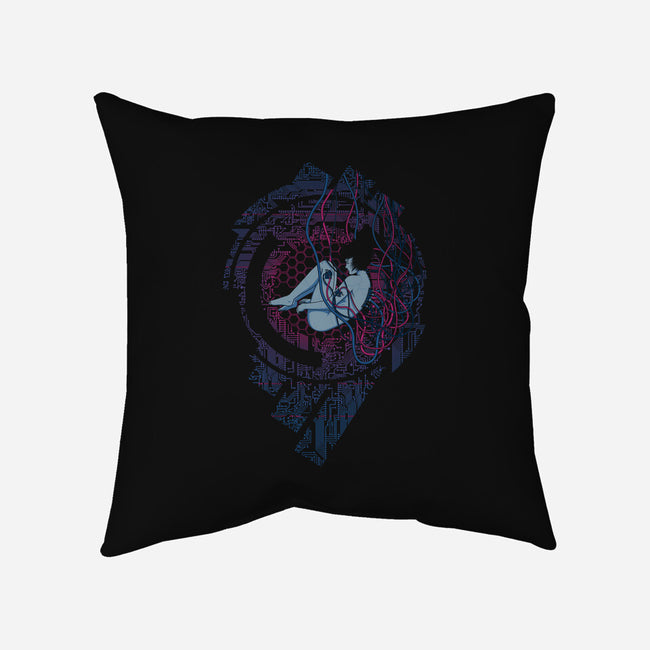 Wired Existence-none removable cover w insert throw pillow-pigboom
