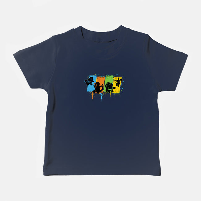 Pokequest-baby basic tee-rocketman_art