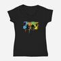 Pokequest-womens v-neck tee-rocketman_art