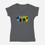 Pokequest-womens v-neck tee-rocketman_art