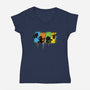 Pokequest-womens v-neck tee-rocketman_art