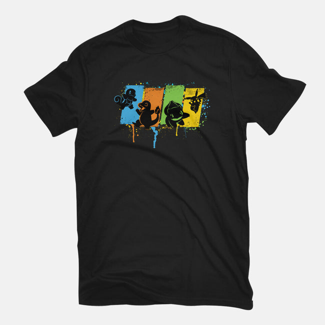 Pokequest-unisex basic tee-rocketman_art