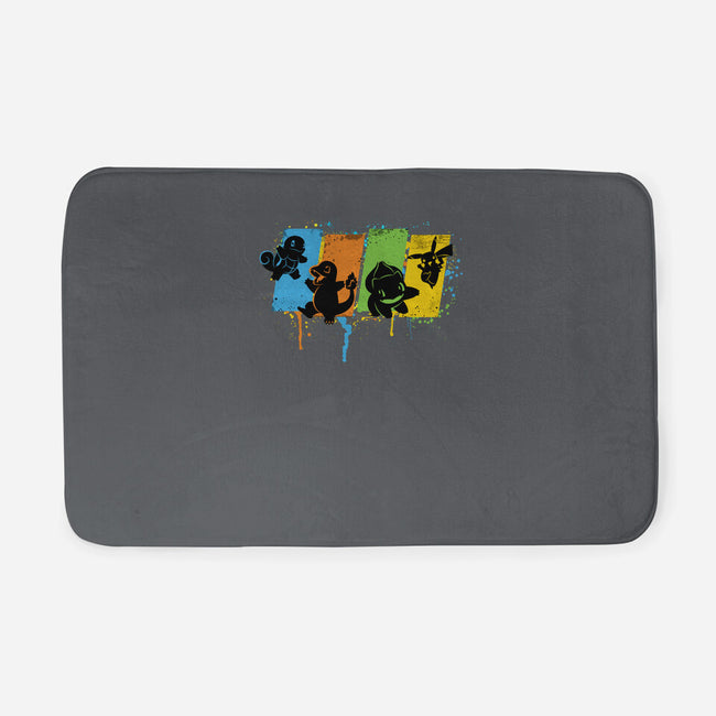 Pokequest-none memory foam bath mat-rocketman_art