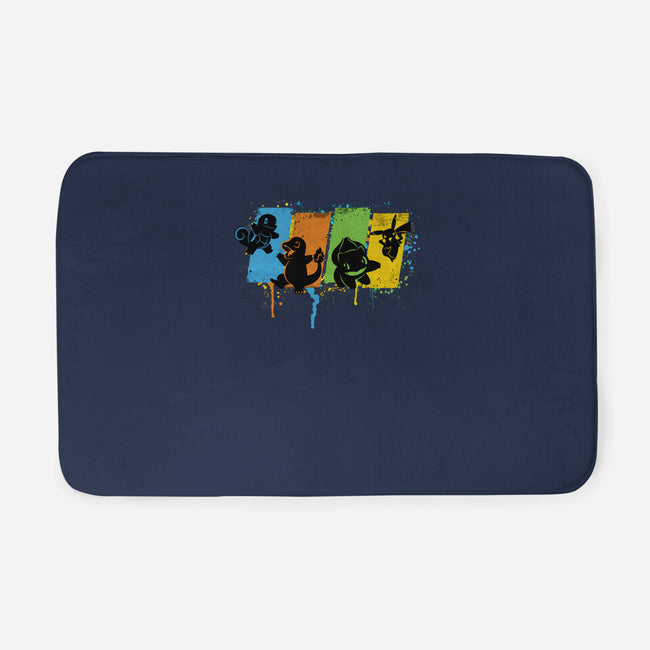 Pokequest-none memory foam bath mat-rocketman_art