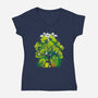 My Neighbor's Forest-womens v-neck tee-constantine2454