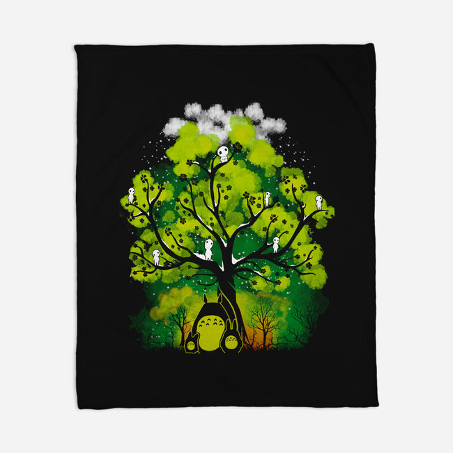 My Neighbor's Forest-none fleece blanket-constantine2454