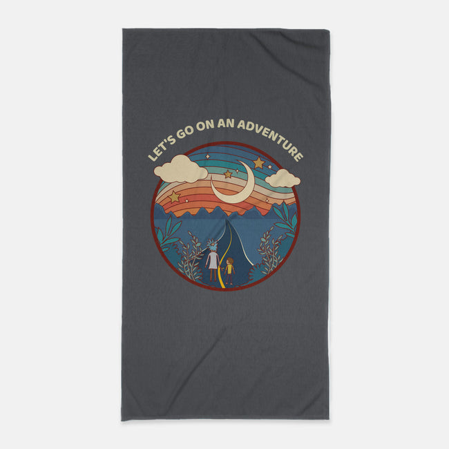 Let's Go on An Adventure-none beach towel-zody