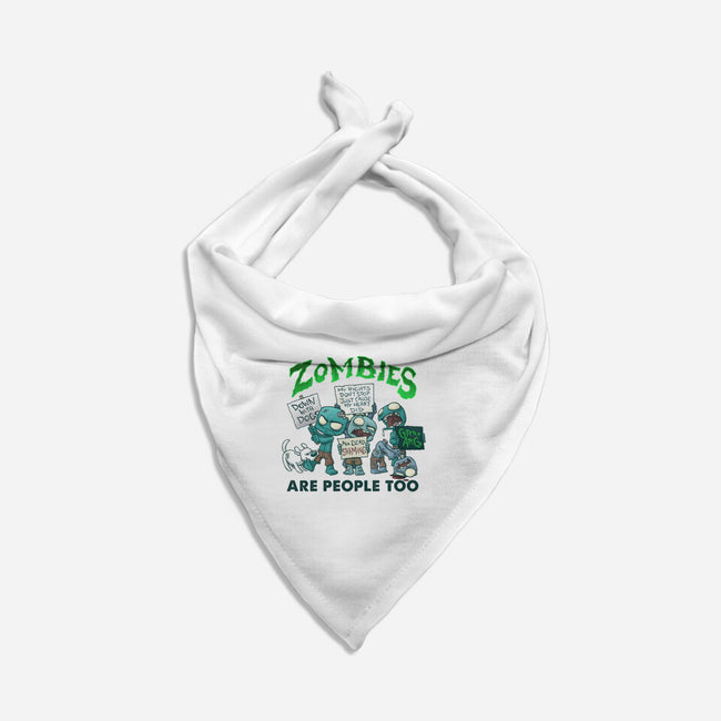Zombie Rights-dog bandana pet collar-DoOomcat