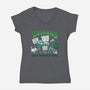Zombie Rights-womens v-neck tee-DoOomcat