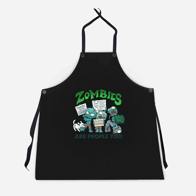 Zombie Rights-unisex kitchen apron-DoOomcat