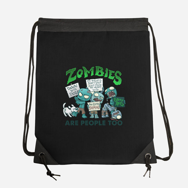 Zombie Rights-none drawstring bag-DoOomcat