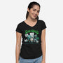 Zombie Rights-womens v-neck tee-DoOomcat