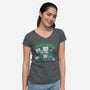 Zombie Rights-womens v-neck tee-DoOomcat