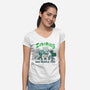 Zombie Rights-womens v-neck tee-DoOomcat