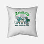 Zombie Rights-none removable cover w insert throw pillow-DoOomcat
