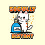 Socially Distant-none removable cover w insert throw pillow-Boggs Nicolas