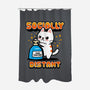 Socially Distant-none polyester shower curtain-Boggs Nicolas