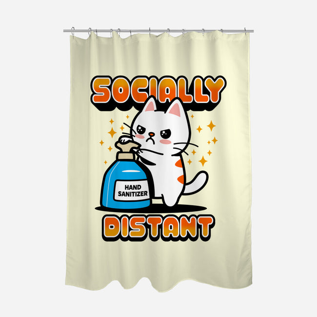 Socially Distant-none polyester shower curtain-Boggs Nicolas