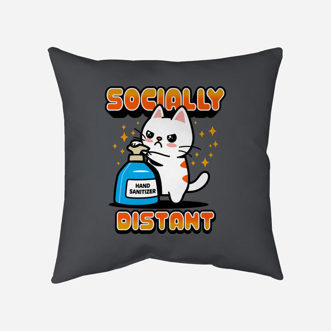 Socially Distant-none removable cover w insert throw pillow-Boggs Nicolas