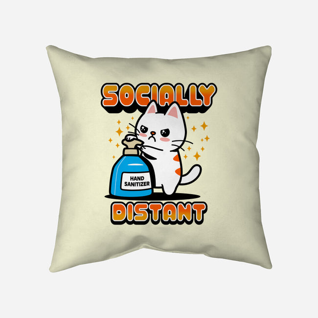 Socially Distant-none removable cover w insert throw pillow-Boggs Nicolas