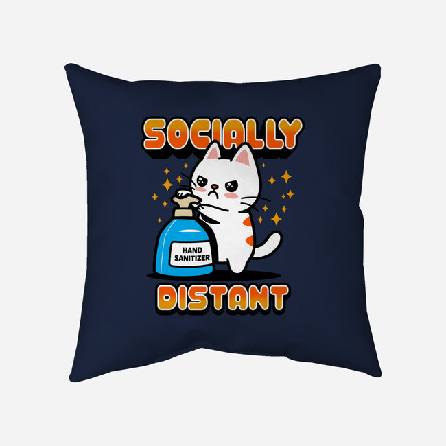Socially Distant-none removable cover w insert throw pillow-Boggs Nicolas