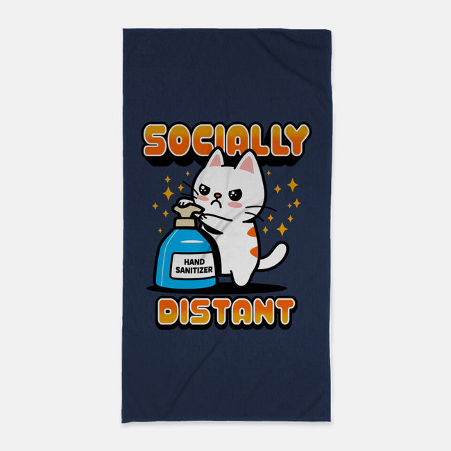 Socially Distant-none beach towel-Boggs Nicolas