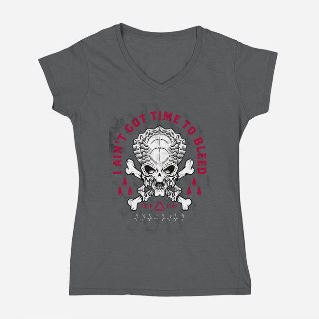 Time To Bleed-womens v-neck tee-Nemons