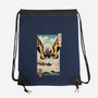 Ancient Moth Ukiyo-E-none drawstring bag-vp021