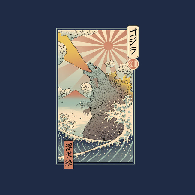 King Kaiju Ukiyo-E-none beach towel-vp021