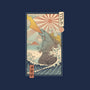 King Kaiju Ukiyo-E-none removable cover w insert throw pillow-vp021