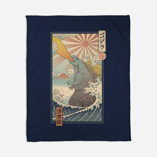 King Kaiju Ukiyo-E-none fleece blanket-vp021