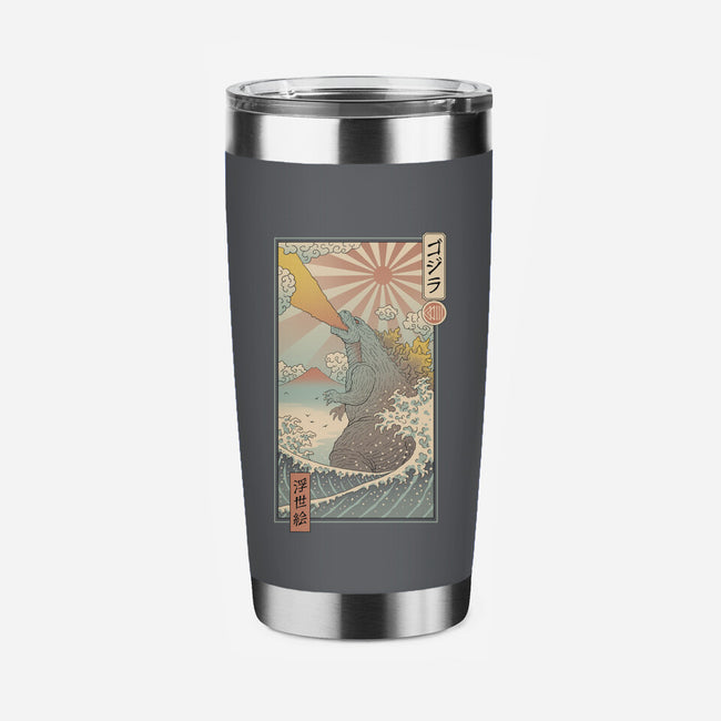 King Kaiju Ukiyo-E-none stainless steel tumbler drinkware-vp021