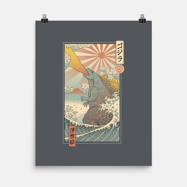 King Kaiju Ukiyo-E-none matte poster-vp021