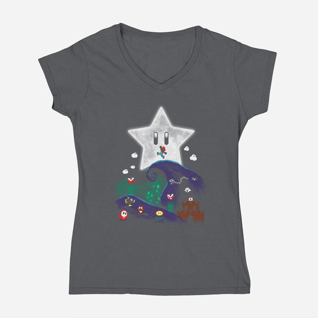 Plumber's Nightmare-womens v-neck tee-vp021