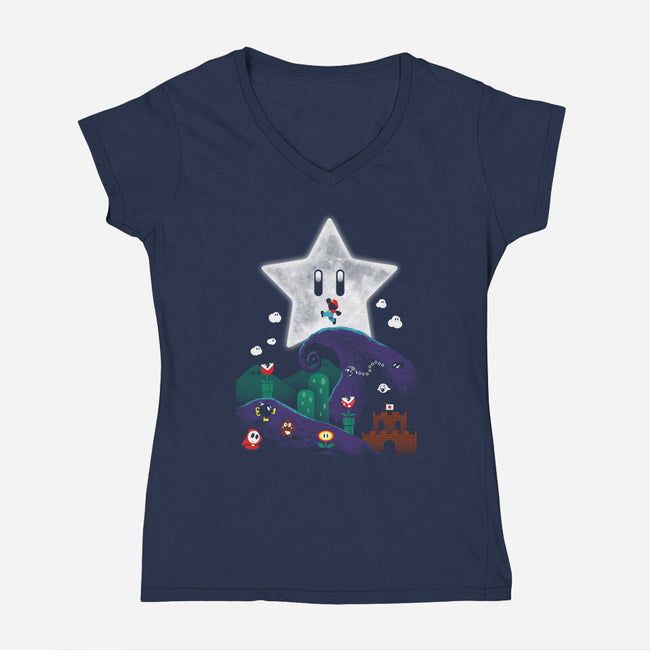 Plumber's Nightmare-womens v-neck tee-vp021