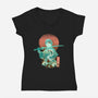 Breath of Water-womens v-neck tee-dandingeroz