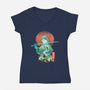 Breath of Water-womens v-neck tee-dandingeroz