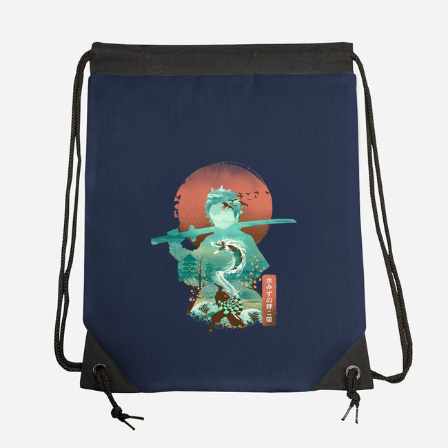 Breath of Water-none drawstring bag-dandingeroz