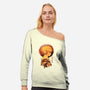 Breath of Fire-womens off shoulder sweatshirt-dandingeroz