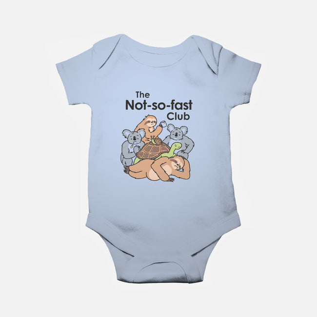 The Not So Fast Club-baby basic onesie-Gamma-Ray