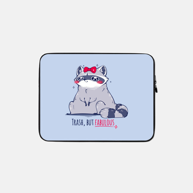 Trash But Fabulous-none zippered laptop sleeve-ChocolateRaisinFury