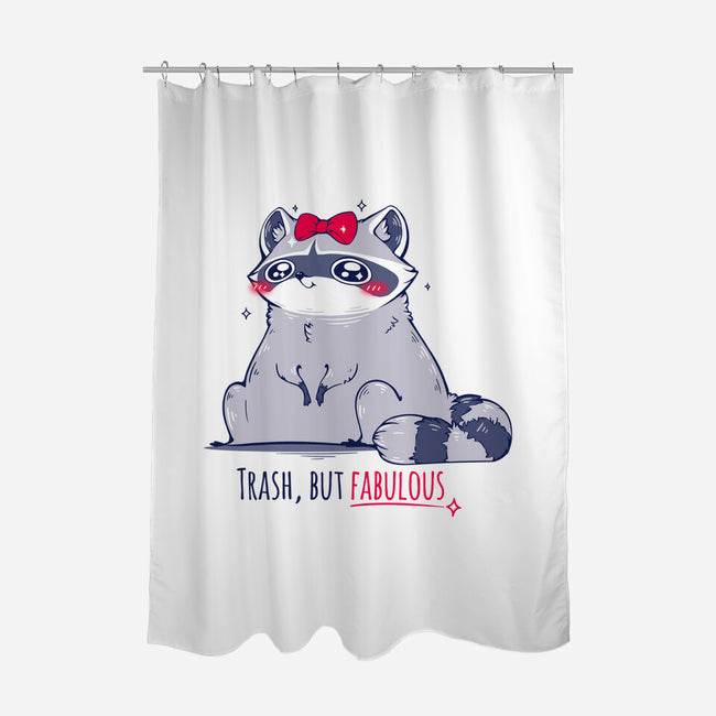 Trash But Fabulous-none polyester shower curtain-ChocolateRaisinFury