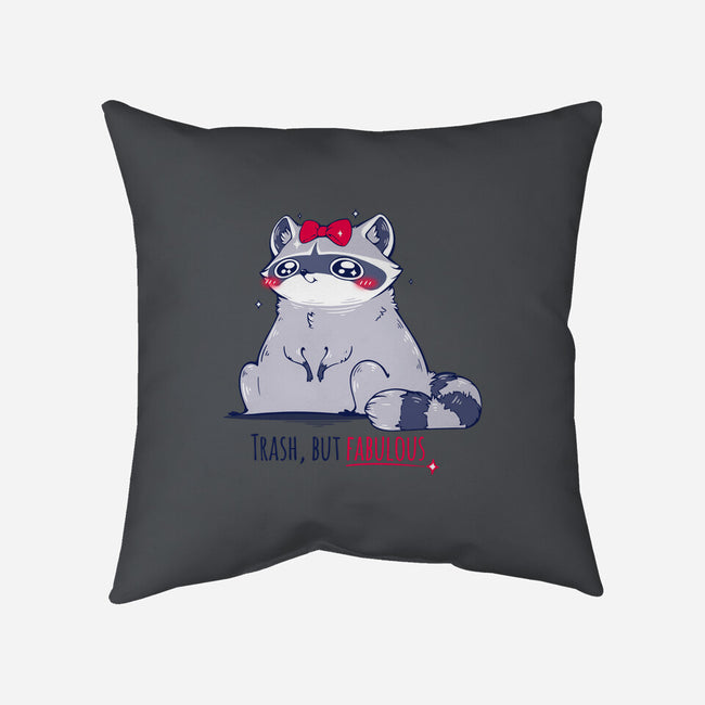Trash But Fabulous-none removable cover w insert throw pillow-ChocolateRaisinFury