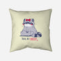 Trash But Fabulous-none removable cover w insert throw pillow-ChocolateRaisinFury